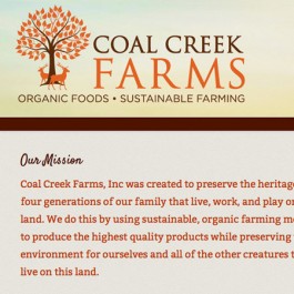 Coal Creek Farms Website